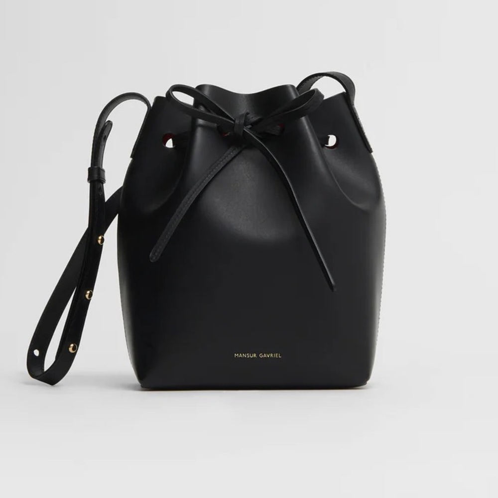 Mansur Gavriel Black Mini Mini Bag (smallest)